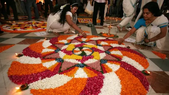Onam Flower Carpet
